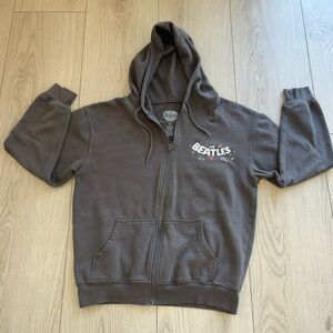 The Beatles Kids Brown Zip-Up Hoodie